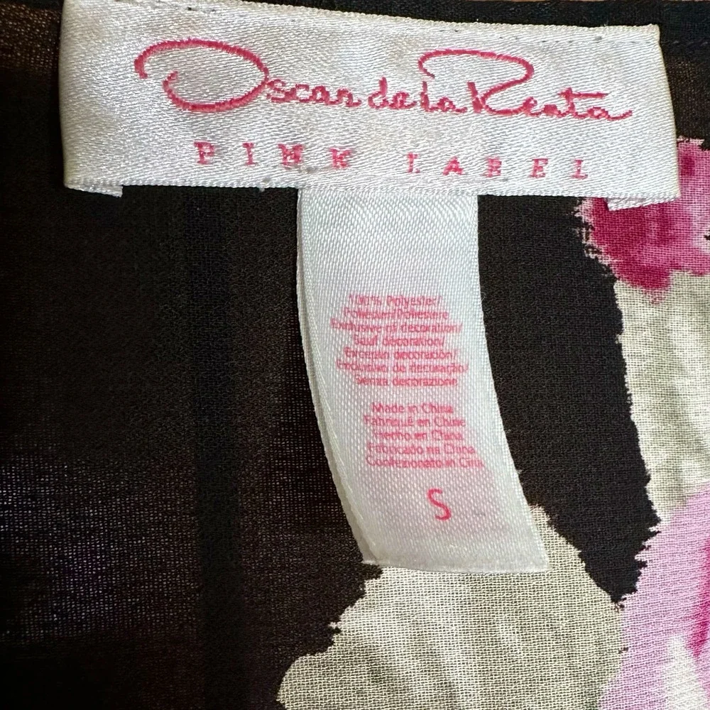 Oscar De La Renta Robe Vintage Sleepwear Cover Up Floral - Picture 3 of 5